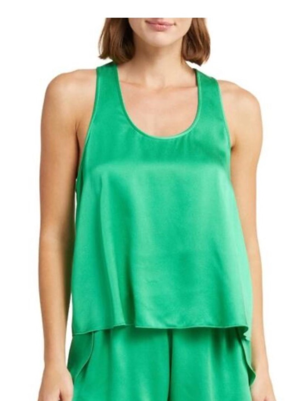 Lunya Washable Silk Tulip Back Tank Top